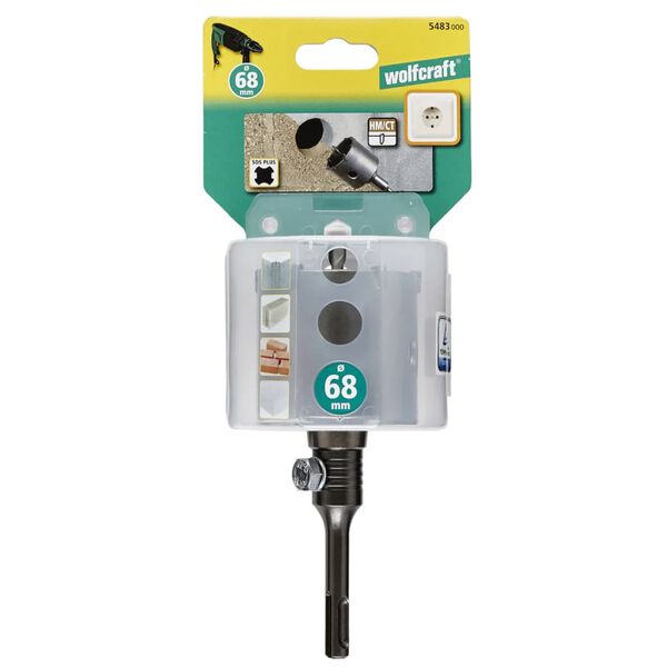 wolfcraft Annular Cutter 68 mm with SDS-plus Shank 5483000