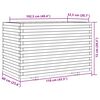 vidaXL Garden Planter 110x60x72 cm Impregnated Wood Pine