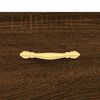 vidaXL Highboard Brown Oak 69.5x34x180 cm Engineered Wood