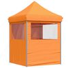 vidaXL Foldable Party Tent Pop-Up with 4 Sidewalls Orange