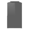 vidaXL TV Cabinet High Gloss Grey 104x30x52 cm Engineered Wood