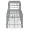 vidaXL Arched Gabion Baskets 5 pcs 400x50x40/60 cm Galvanised Iron