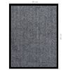vidaXL Doormat Striped Grey 60x80 cm