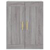 vidaXL Highboard Grey Sonoma 69.5x34x180 cm Engineered Wood