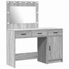 vidaXL Dressing Table 2 pcs Grey 40 x 41 x 75 cm Engineered Wood