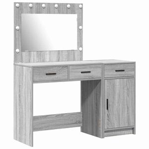 vidaXL Dressing Table 2 pcs Grey 40 x 41 x 75 cm Engineered Wood