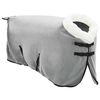 vidaXL Horse Blanket Full Light Grey and Pink 95 cm Polar fleece