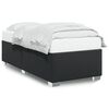vidaXL Bed Frame without Mattress Black&nbsp;Single&nbsp;Faux Leather