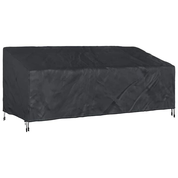 vidaXL Garden Bench Cover Black 220 x 100 x 89 cm 420D Oxford Fbric