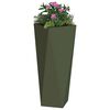 vidaXL Planter Olive Green 30 x 30 x 75 cm Steel