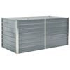 vidaXL Raised Garden Bed | Grey | Galvanised Steel | 160x80x77 cm | Durable