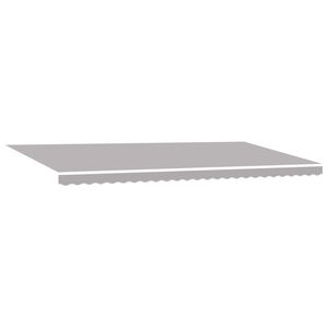 vidaXL Retractable Awning Light Grey 600 x 350 cm Fabric and Aluminium