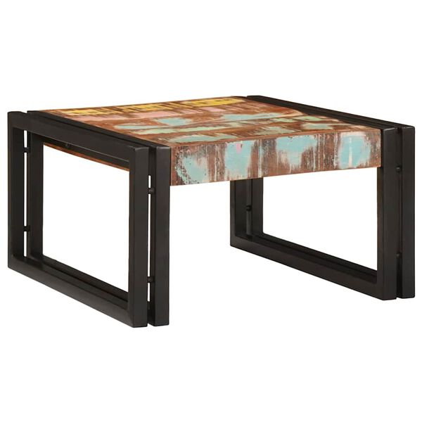 vidaXL Bathroom Shelf 60 x 50 x 23 cm Solid Mango Wood and Iron