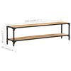 vidaXL TV Cabinet 150x30x40 cm Solid Mango Wood