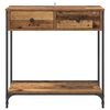vidaXL Console Table Old Wood 75 x 34.5 x 75 cm Engineered Wood