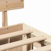 vidaXL Bed Frame with Headboard Brown 140 x 200 cm Solid Pine Wood