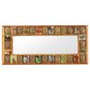vidaXL Mirror with Buddha Cladding 110x50 cm Solid Reclaimed Wood