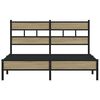 vidaXL Bed Frame without Mattress Sonoma Oak 140x190 cm Engineered Wood