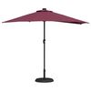 vidaXL Garden Parasol Bordeaux Red 294 x 150 x 224 cm