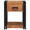 vidaXL Bedside Cabinet Brown 40 x 40 x 50 cm Solid acacia wood