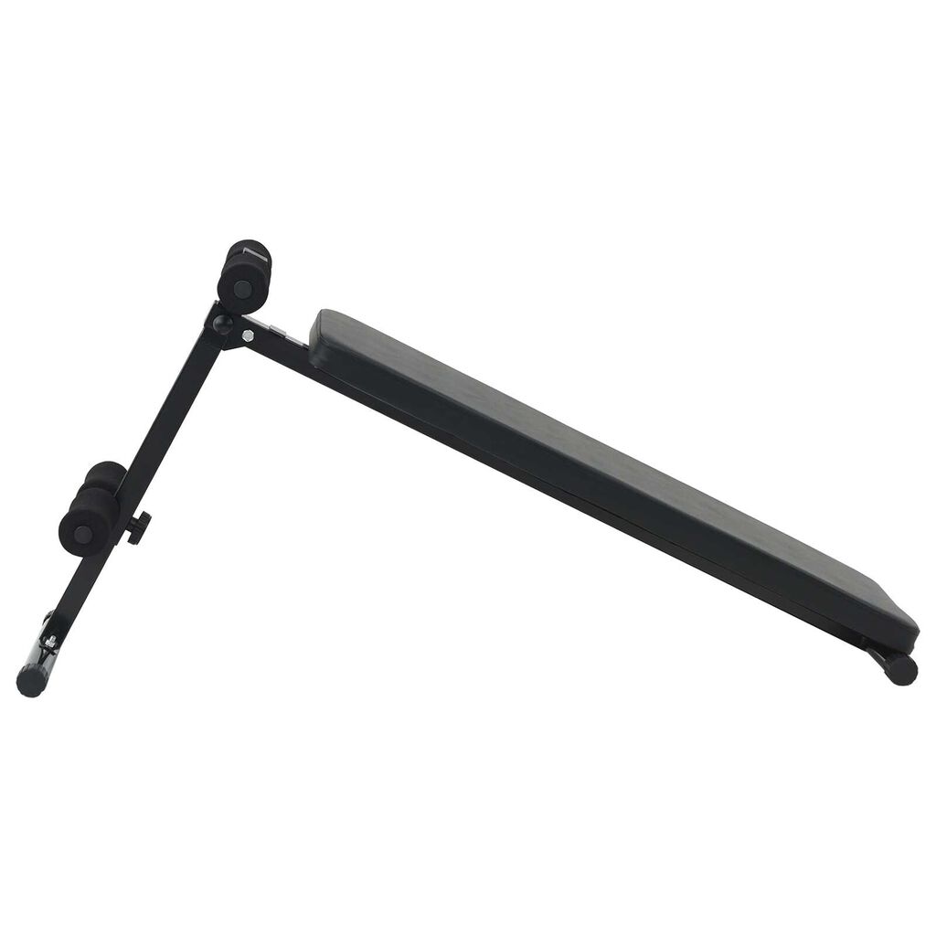 vidaXL Sit Up Bench 150 kg Foldable and Height Adjustable 48-68 cm Steel