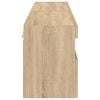vidaXL TV Wall Cabinets with LED Lights 2 pcs Sonoma Oak 80x30x40 cm