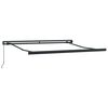 vidaXL Retractable Awning Anthracite 3x2.5 m Fabric and Aluminium