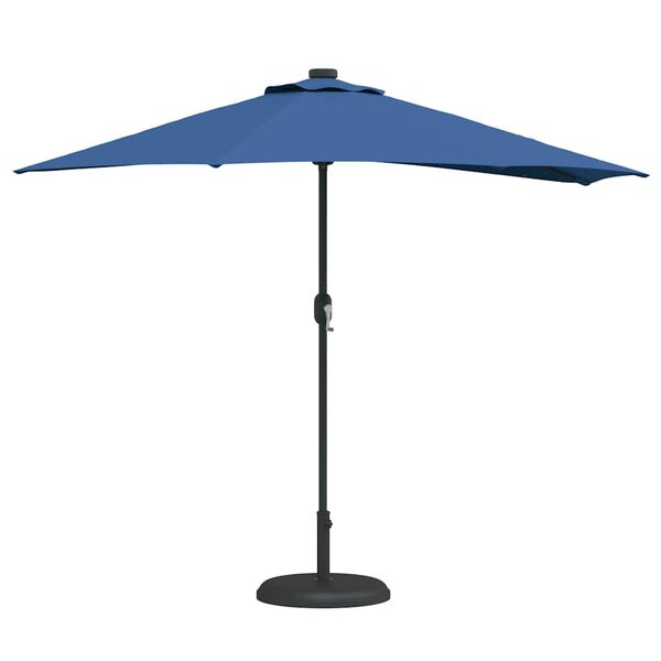 vidaXL Garden Parasol Azurblau 294 x 150 x 224 cm Polyester and Steel