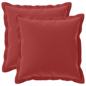 vidaXL Cushion Cover 2 pcs HOUTEN Wine Red 30 x 30 cm Polyester