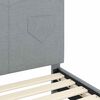 vidaXL Children's Bed Frame with Headboard Light Grey 80 x 160 cm
