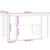 vidaXL Coffee Table Grey Sonoma 79x49x41 cm Engineered Wood