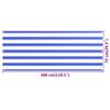 vidaXL Balcony Screen Blue and White 75x300 cm HDPE