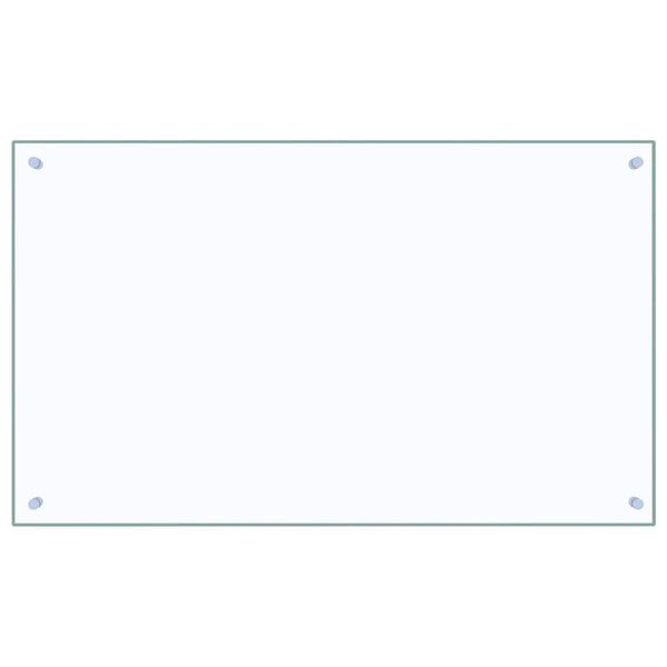 vidaXL Kitchen Backsplash 2 pcs Transparent 100 x 60 cm Tempered Glass