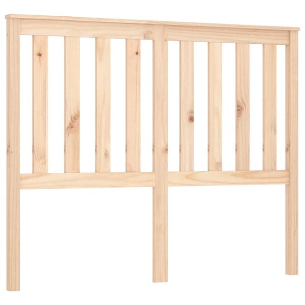 vidaXL Bed Headboard 141x6x101 cm Solid Wood Pine