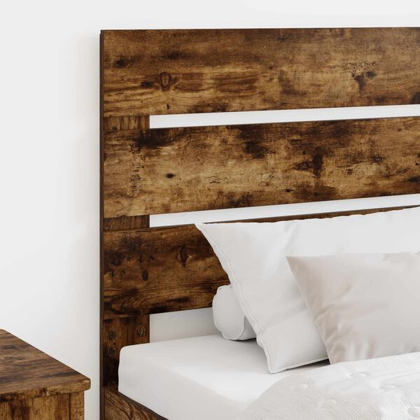 vidaXL Headboard Smoked Oak 90 cm Engineered Wood