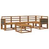 vidaXL Outdoor Sofa Set 6 pcs Natural Solid Acacia Wood