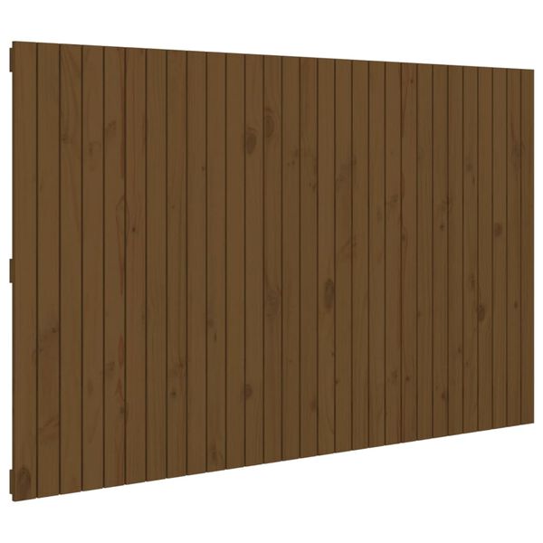 vidaXL Wall Headboard Honey Brown 185x3x110 cm Solid Wood Pine