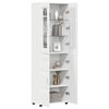 vidaXL Highboard FLORIN White 60 x 35 x 182 cm Engineered Wood