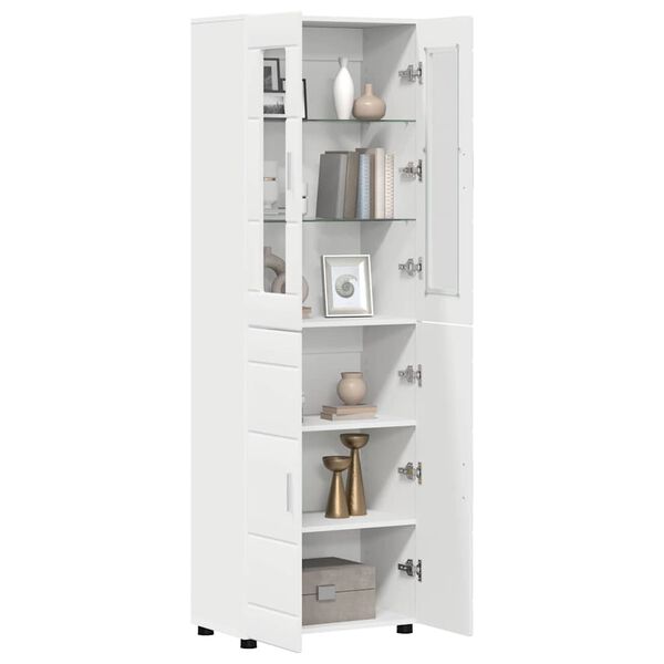 vidaXL Highboard FLORIN White 60 x 35 x 182 cm Engineered Wood