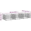 vidaXL Outdoor Dog Kennel Steel 11.26 m&sup2;