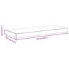 vidaXL Floating Wall Shelves 2 pcs High Gloss Grey 60x23.5x3.8 cm MDF