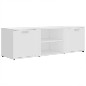 vidaXL TV Cabinet White 120x34x37 cm Engineered Wood