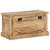 vidaXL Shoe Storage Bench | Natural Wood | Solid Mango Wood | Medium