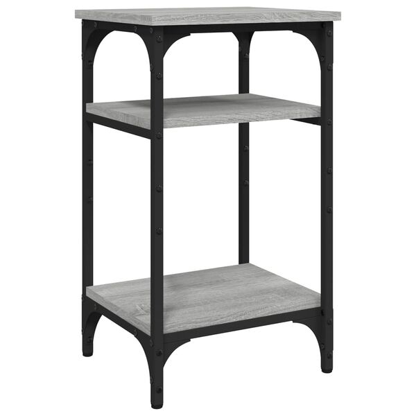vidaXL Side Table Grey Sonoma 35x30x60 cm Engineered Wood