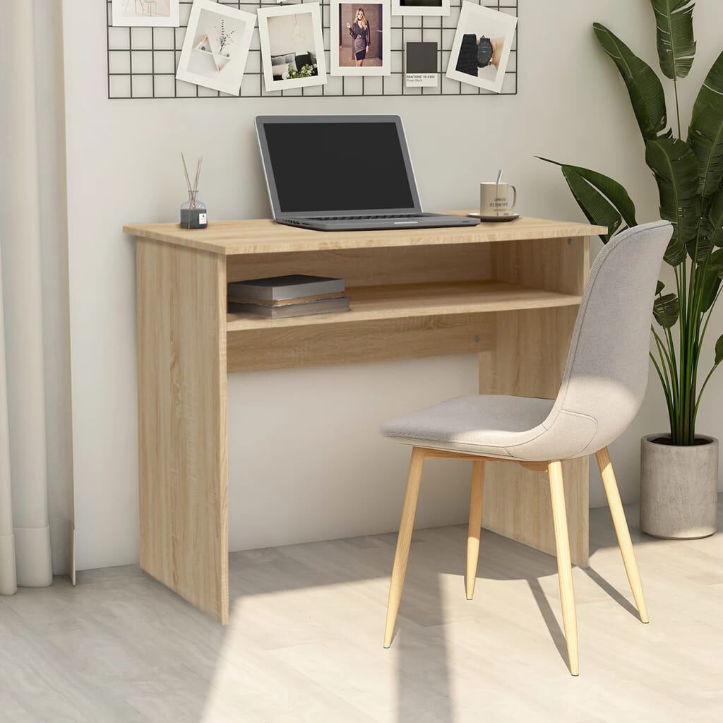 Sonoma oak computer shop desk