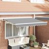 vidaXL Awning Frame White 2.5 x 2 m Powder-coated steel and aluminium
