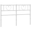 vidaXL Metal Headboard White 160 cm