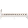 vidaXL Bed Frame without Mattress White 90x200 cm Solid Wood Pine