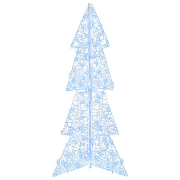 vidaXL Christmas Tree with 100 LEDs Cold White 120 cm Acrylic