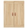 vidaXL Wall Mounted Cabinets 2 pcs Sonoma Oak Engineered Wood